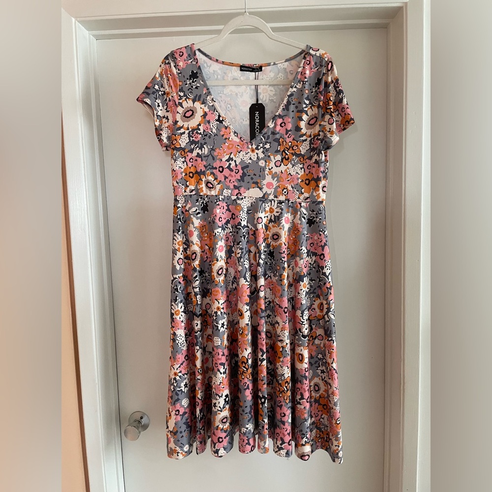 Floral Short Sleeve Dress